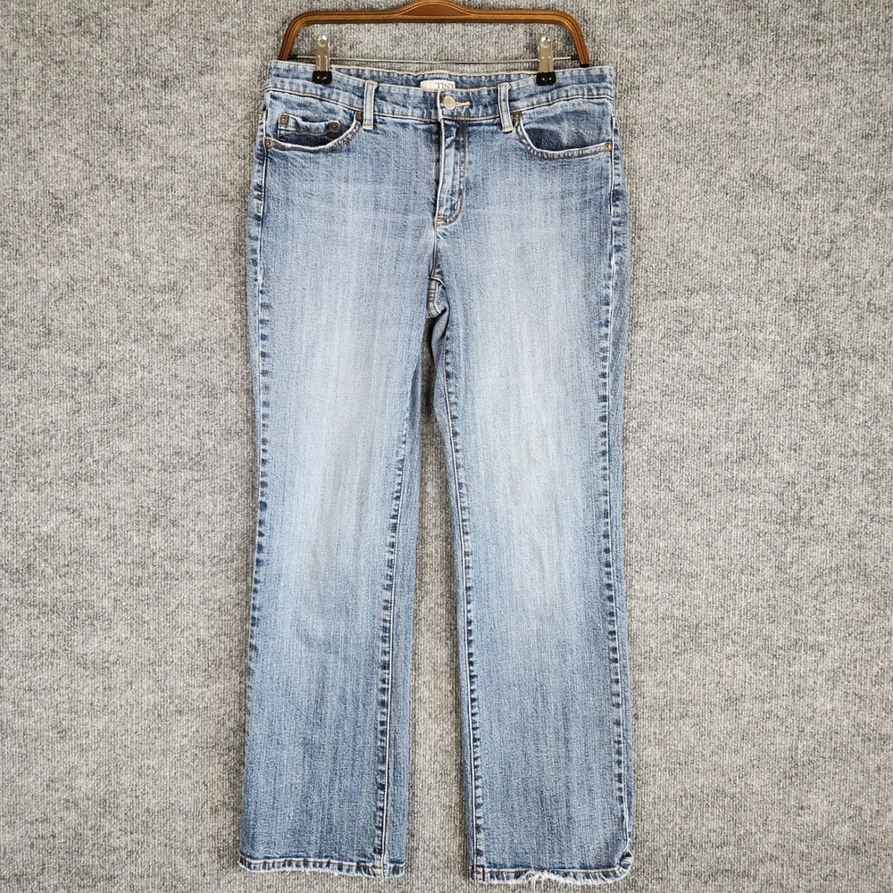 Tint Jeans Womens Size 12 Blue Light Wash Straight Leg Denim Stretch Pants